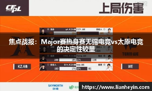 焦点战报：Major赛热身赛无锡电竞vs太原电竞的决定性较量